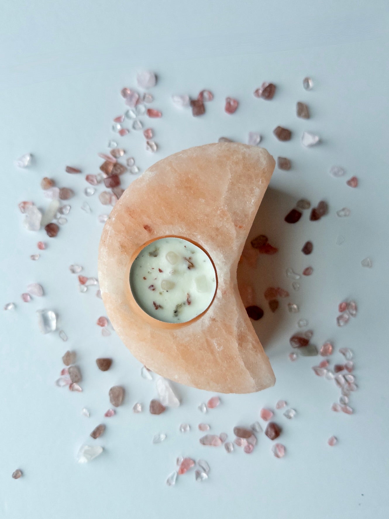 Moonkeeper’s Rest – Himalayan Salt Tealight Holder