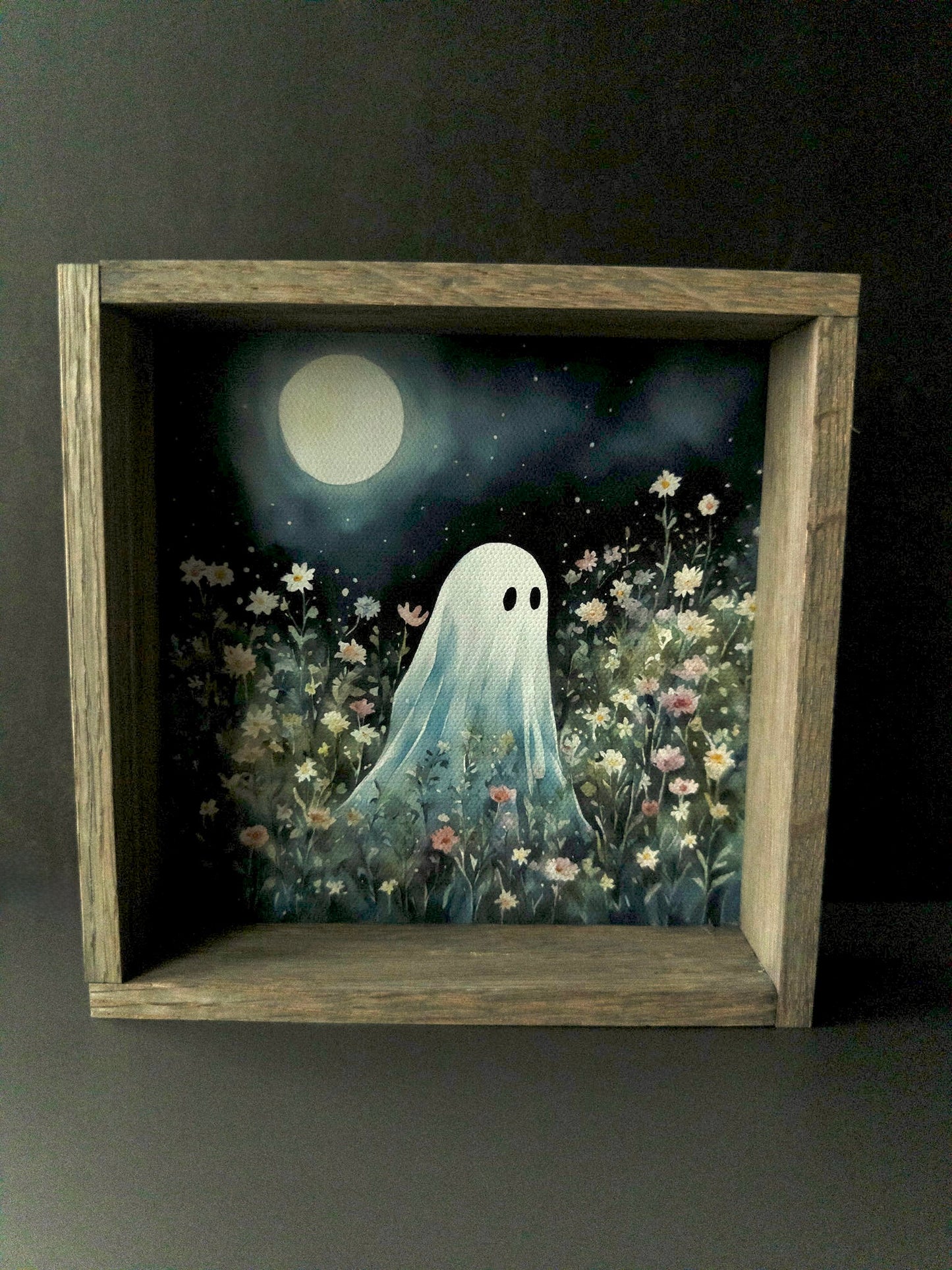 Midnight Bloom – Framed Ghost Art Print