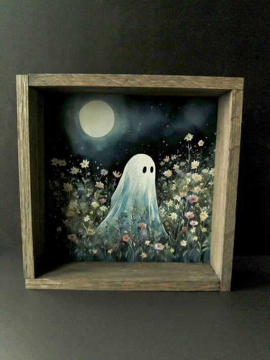 Midnight Bloom – Framed Ghost Art Print