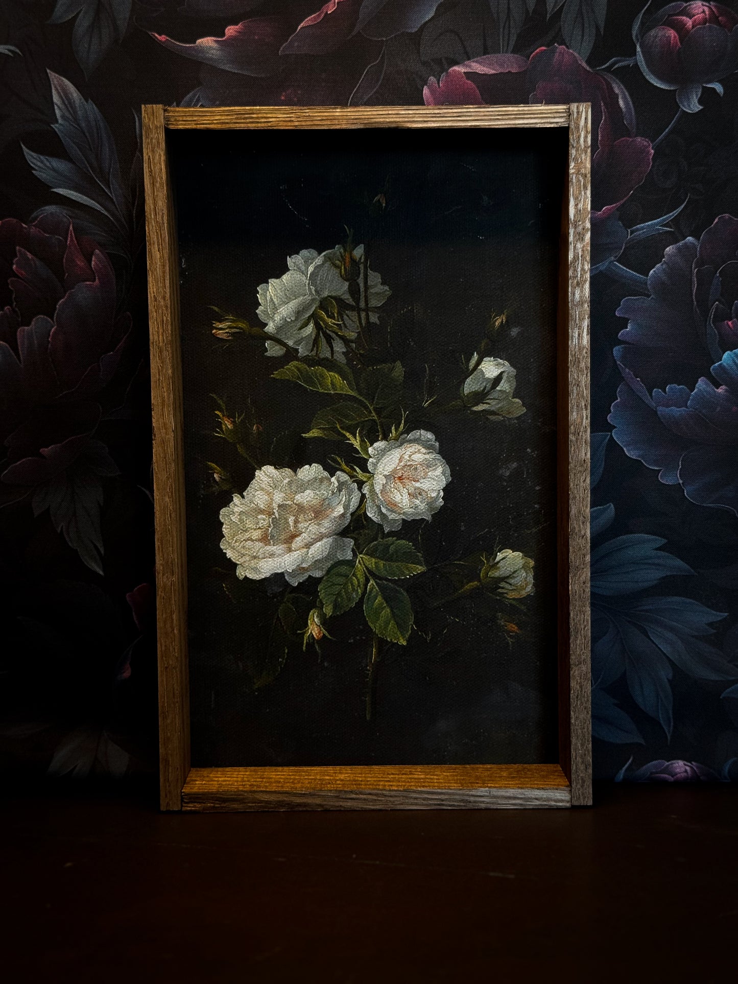 Petals in Shadow Framed Art Print