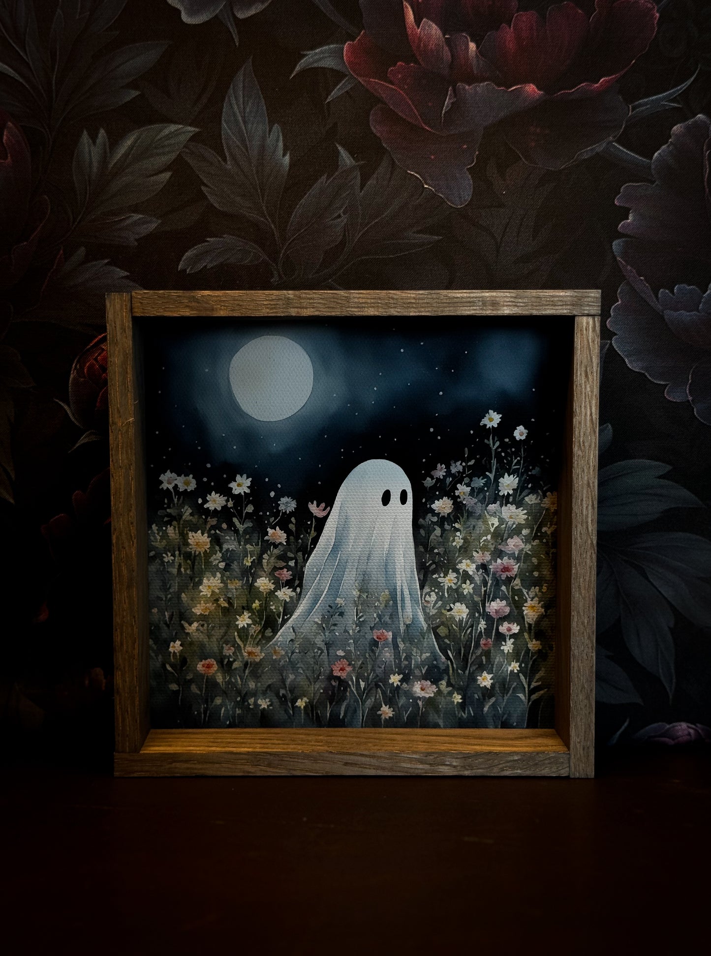 Midnight Bloom – Framed Ghost Art Print