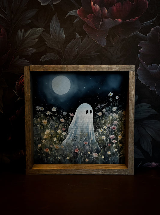 Midnight Bloom – Framed Ghost Art Print